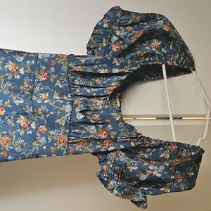 Inspired Hearts Blue Floral Dress